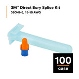 3M DBO/B-6 BULK Direct Bury Splice Kit, O/B+ Wire Connector, 18-10 AWG, UV-Resistant, Moisture Sealed, Flame Retardant (7000006238) (100 Pack) - 9