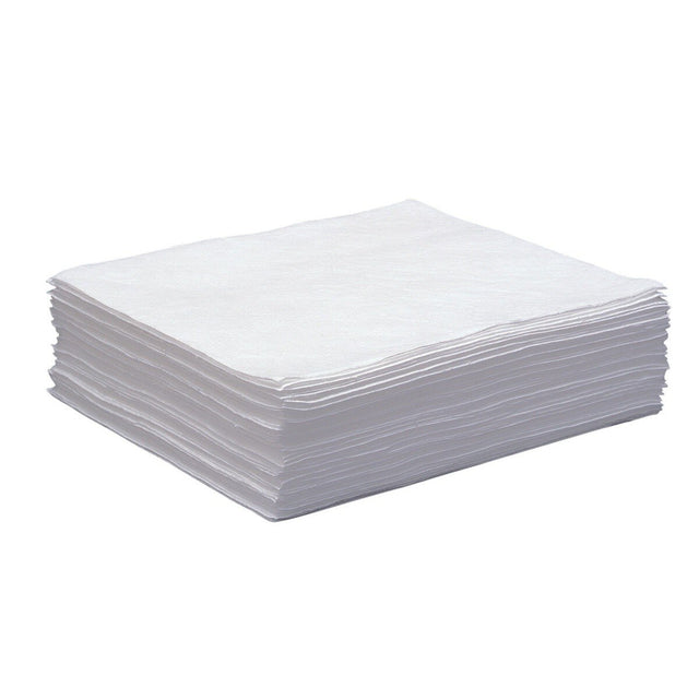 3M T-151 Petroleum Sorbent Pad, White, 19 in x 17 in, 43.5 gal Absorption Capacity (7000006446) (200 Pack)