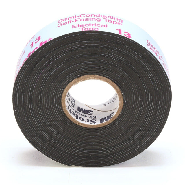 3M 13-3/4X15FT-K Scotch Electrical Semi-Conducting Tape 13, 3/4 in x 15 ft, Printed, Black (7000007284) (50 Pack)