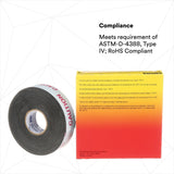 3M 13-3/4X15FT-K Scotch Electrical Semi-Conducting Tape 13, 3/4 in x 15 ft, Printed, Black (7000007284) (50 Pack) - 2