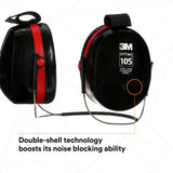 3M H10B PELTOR Optime 105 Behind-the-Head Earmuffs, 29 dB NRR (7000009664) - 8