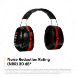 3M H10A PELTOR Optime 105 Over-the-Head Earmuffs, NRR 30 dB (7000009665) - 4