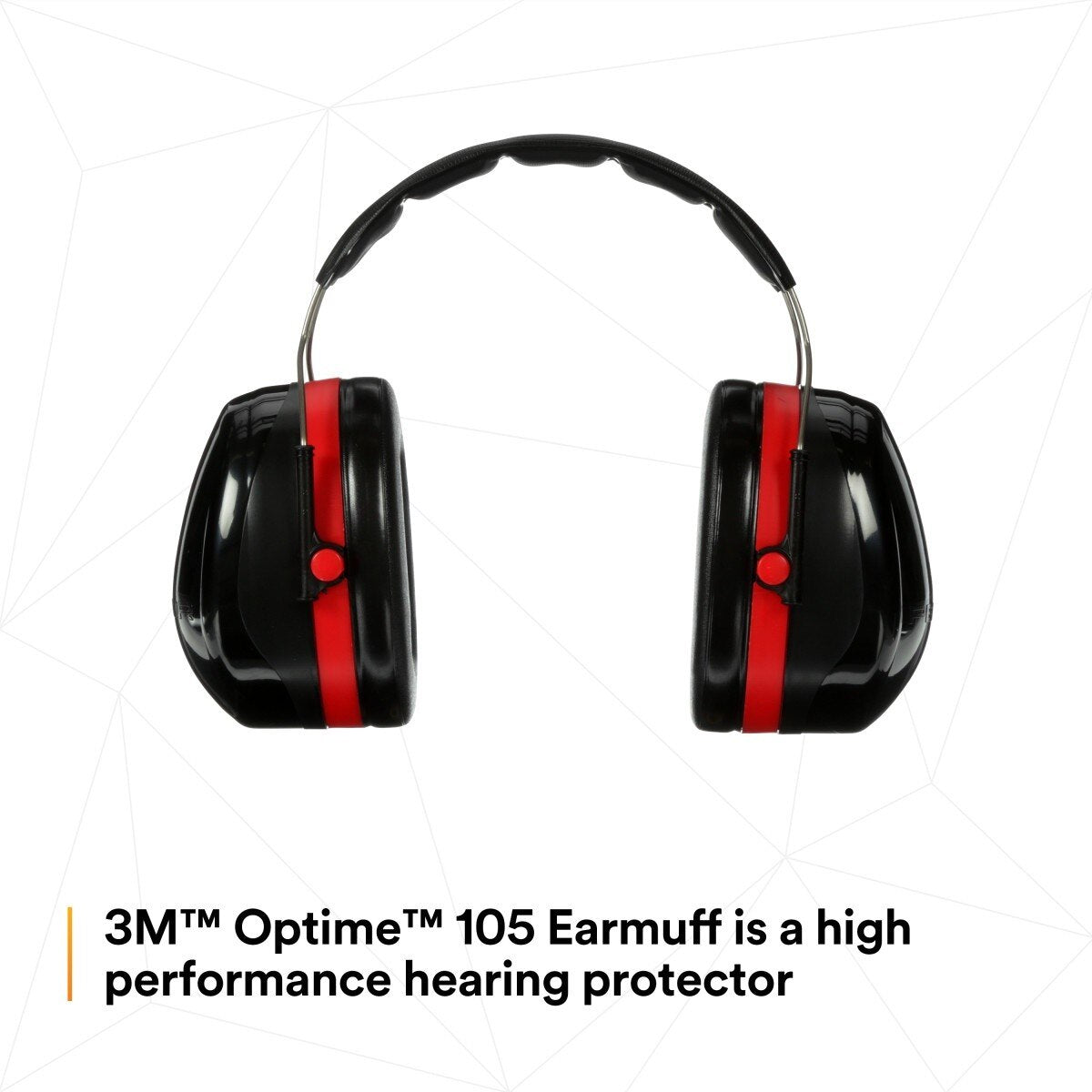 3M 7000009665 PELTOR Optime 105 Over-the-Head Earmuffs, NRR 30 dB (1 Count) (10 Pack) - 6