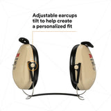 3M H6B/V 08062 PELTOR Optime 95 Behind-the-Head Earmuffs, 21 dB NRR, Adjustable Earcups, Beige (7000009666) - 3