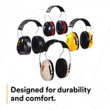 3M H6B/V 08062 PELTOR Optime 95 Behind-the-Head Earmuffs, 21 dB NRR, Adjustable Earcups, Beige (7000009666) - 8