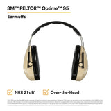 3M Peltor 7000009667 Optime 95 Over-the-Head Earmuff Hearing Protection NRR 21 dB (1 Count) (10 Pack) - 2