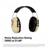 3M H6A/V PELTOR Optime 95 Over-the-Head Earmuff, NRR 21 dB (7000009667) - 3