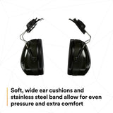 3M 7000009668 PELTOR Optime 101 Hard Hat Attached Earmuffs 24 dB NRR (1 Each) (10 Pack) - 6