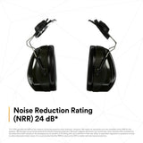 3M 7000009668 PELTOR Optime 101 Hard Hat Attached Earmuffs 24 dB NRR (1 Each) (10 Pack) - 8