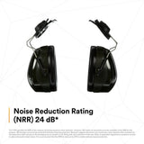 3M H7P3E PELTOR Optime 101 Hard Hat Attached Earmuffs 24 dB NRR (7000009668) - 8