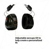 3M H7P3E PELTOR Optime 101 Hard Hat Attached Earmuffs 24 dB NRR (7000009668) - 9