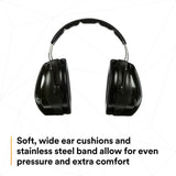 3M H7A 8071 PELTOR Optime 101 Over-the-Head Earmuffs 27 dB NRR (7000009669) - 6