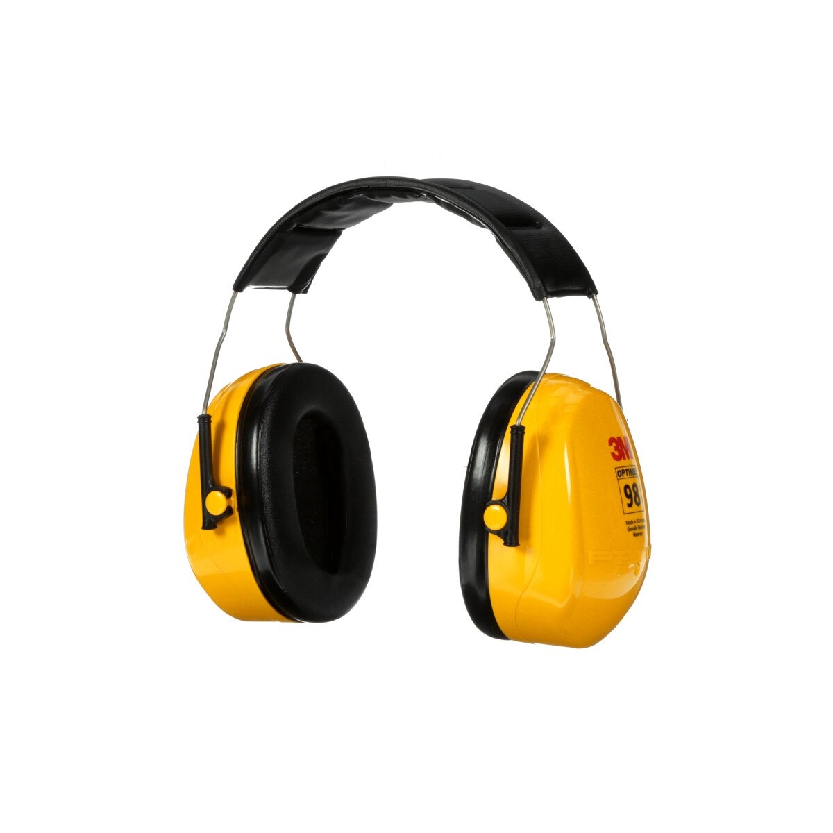 3M H9A 08091 PELTOR Optime 98 Over-the-Head Earmuffs, 25 dB NRR (7000009670) (1 Count) - 2