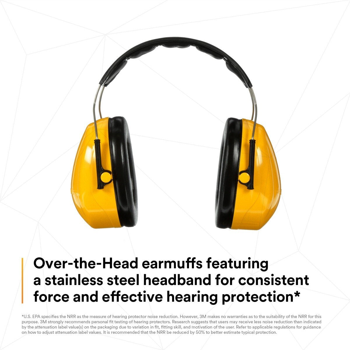 3M H9A 08091 PELTOR Optime 98 Over-the-Head Earmuffs, 25 dB NRR (7000009670) (1 Count) - 8