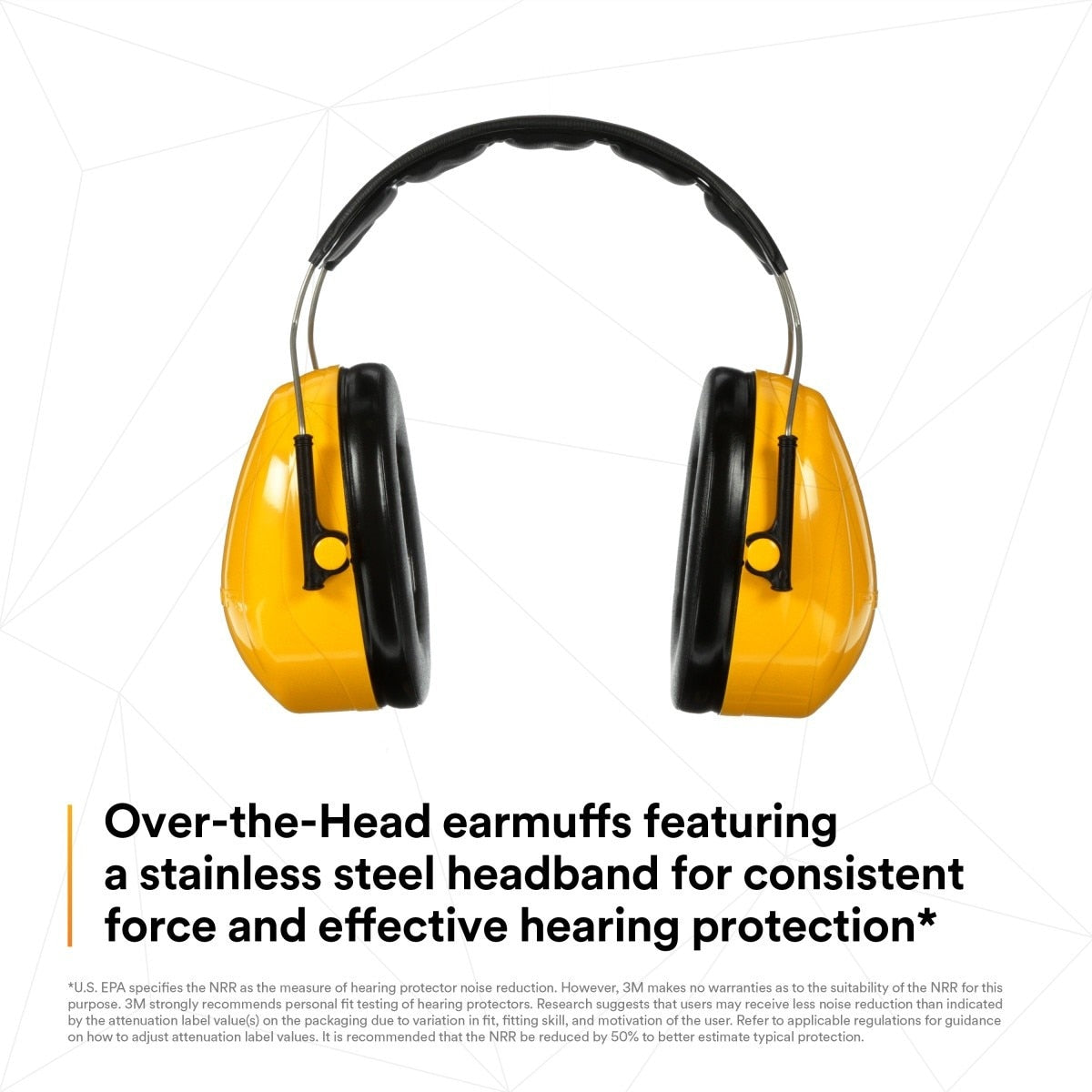 3M H9A 08091 PELTOR Optime 98 Over-the-Head Earmuffs, 25 dB NRR (7000009670) (1 Count) - 8