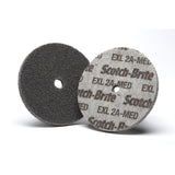 3M XL-UW Scotch-Brite EXL Unitized Wheel, Aluminum Oxide, 2A Medium, Gray, 1 in x 1 in x 3/16 in (7000021281) (50 Pack)