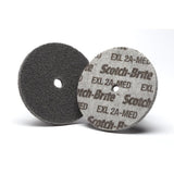 3M XL-UW Scotch-Brite EXL Unitized Wheel, Aluminum Oxide, 2A Medium, Gray, 1 in x 1 in x 3/16 in (7000021281) (50 Pack)