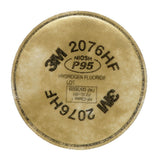 3M 2076HF Particulate Cartridge Filter, P95, Hydrogen Fluoride, Bayonet, Nuisance Level Acid Gas Relief (7000021310) (1 Pair) (50 Pack)