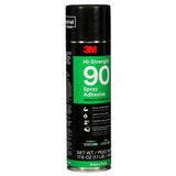 3M 90 30023 Hi-Strength Spray Adhesive, Clear, 24 fl oz Can (Net Wt 17.6 oz) (7000023924) - 2