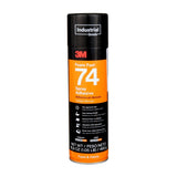 3M 74 Foam Fast Spray Adhesive, Orange, 24 fl oz Can, Net Wt 16.9 oz (82242) (7000023925) (12 Pack)