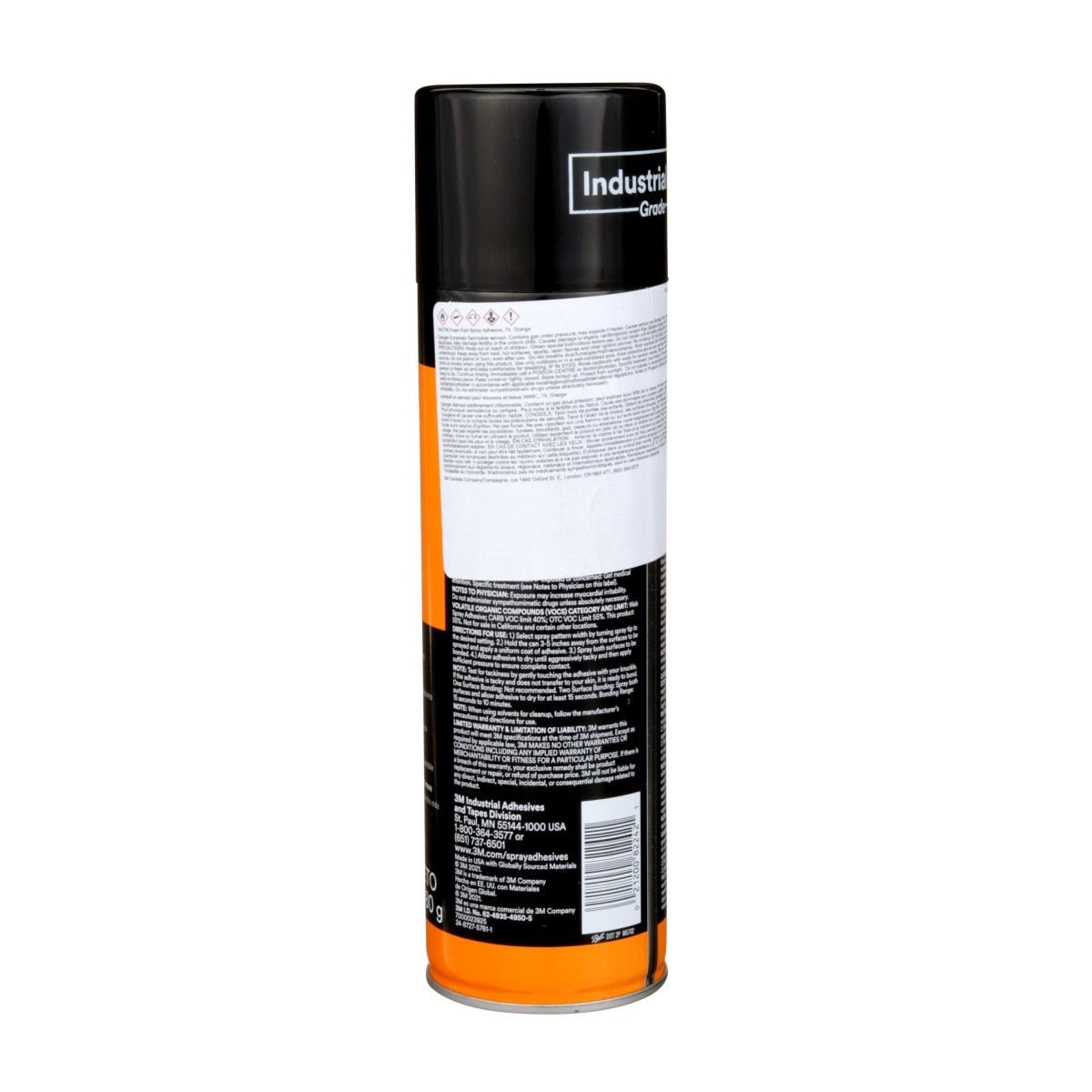 3M 74 82242 Foam Fast Spray Adhesive, Orange, 24 fl oz Can, Net Wt 16.9 oz (7000023925) - 4