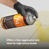 3M 74 Foam Fast Spray Adhesive, Orange, 24 fl oz Can, Net Wt 16.9 oz (82242) (7000023925) (12 Pack) - 8