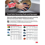 3M Scotch-Brite Quick Clean Heavy Duty Griddle Pad, Orange, 4 in x 5-1/4 in, For Flat Top Griddle Cleaning (7000027574) (15 Pack) - 4