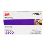 3M 401Q 02045 Wetordry Abrasive Sheet, 2500 Grit, Black, 5 1/2 in x 9 in (7000028117) (250 Pack)