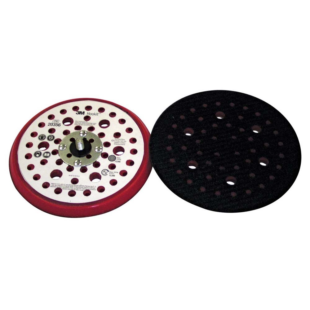3M 7000028147 Xtract Hookit Low Profile Back-up Pad for Random Orbital Sanders, 3 in, 3 Holes (7000028147) - 3