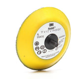 3M 28472 Hookit Disc Pad for Hook and Loop Discs, 3 in x 1/2 in, 1/4-20 External, Yellow (7000028220) (5 Pack) - 2