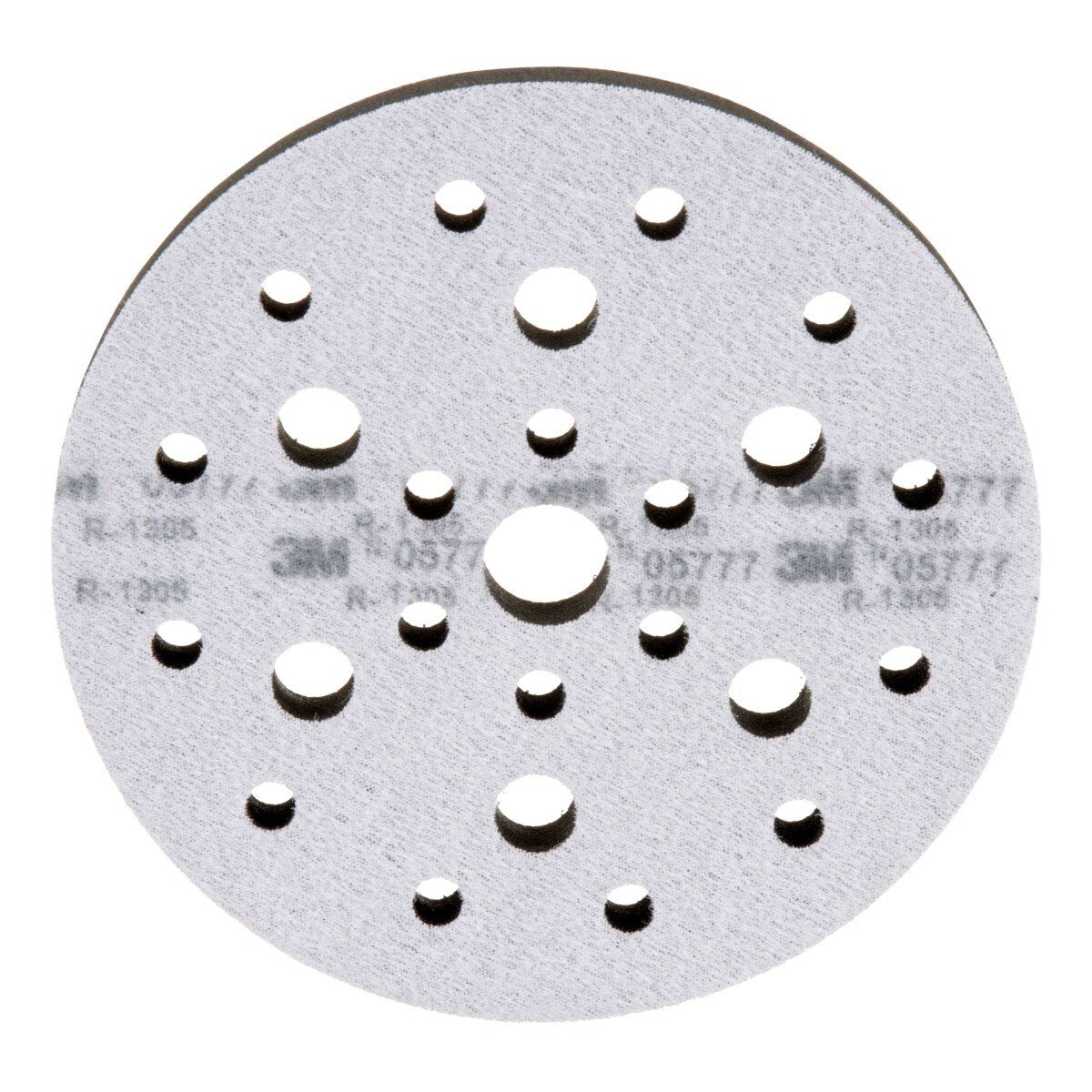 3M 05777 5777 Hookit Soft Interface Pad, Gray Foam, Hole Pattern, 6 in x 1/2 in x 3/4 in, Auto Body Sanding (7000028239) (10 Pack) - 5