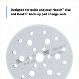 3M 05777 5777 Hookit Soft Interface Pad, Gray Foam, Hole Pattern, 6 in x 1/2 in x 3/4 in, Auto Body Sanding (7000028239) (10 Pack) - 10