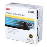 3M 260L 01068 Hookit Finishing Film Abrasive Disc Dust Free P1200 White 6 in (7000028242) (400 Pack) - 6