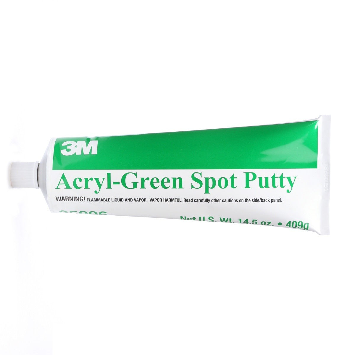 3M Acryl-Green Spot Putty Green 14.5 oz Tube for Automotive and Marine Finishes (05096) (7000028276) (12 Pack)