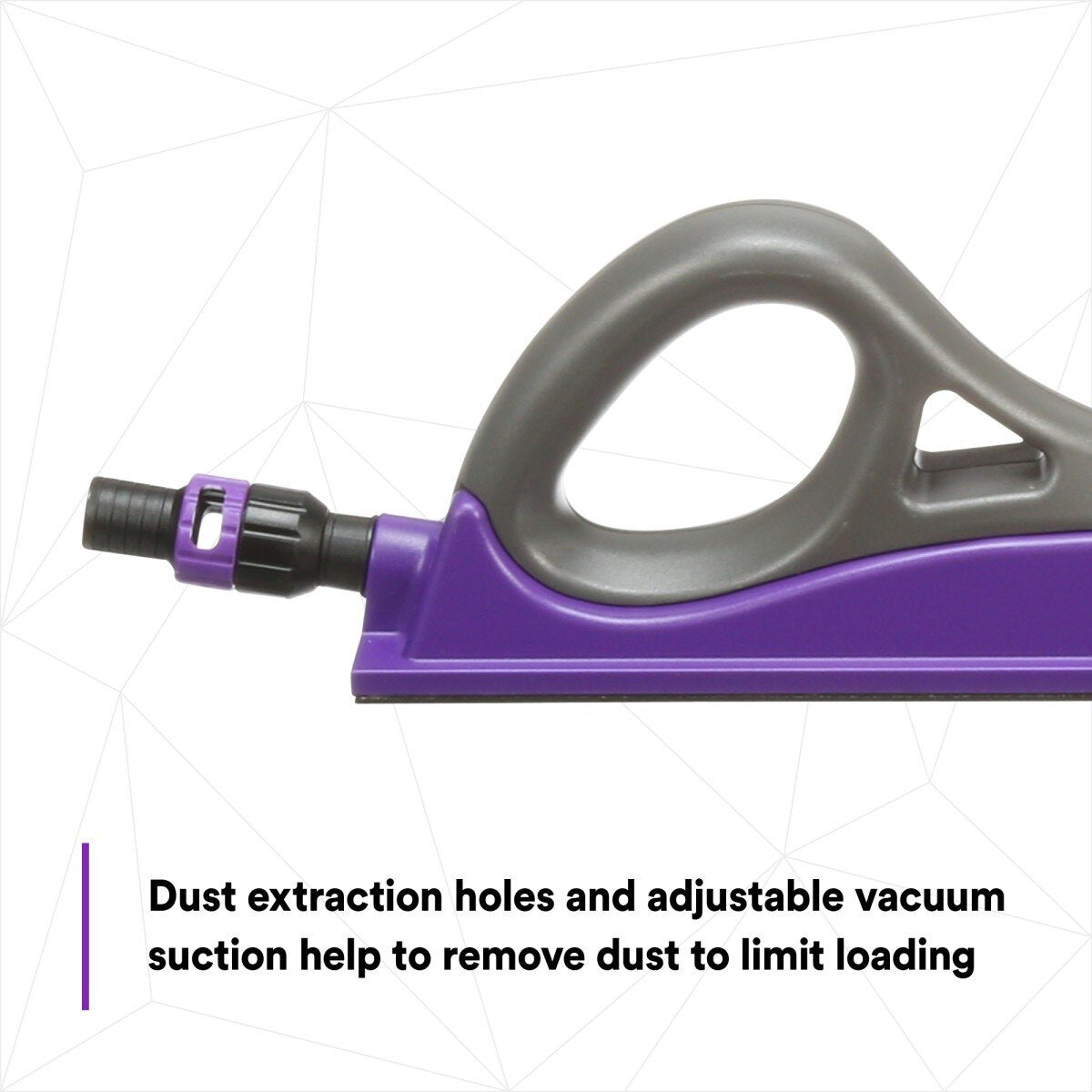 3M 05209 Hookit Dust Free Sanding Block, Purple, 70 mm x 396 mm (7000028312) - 8