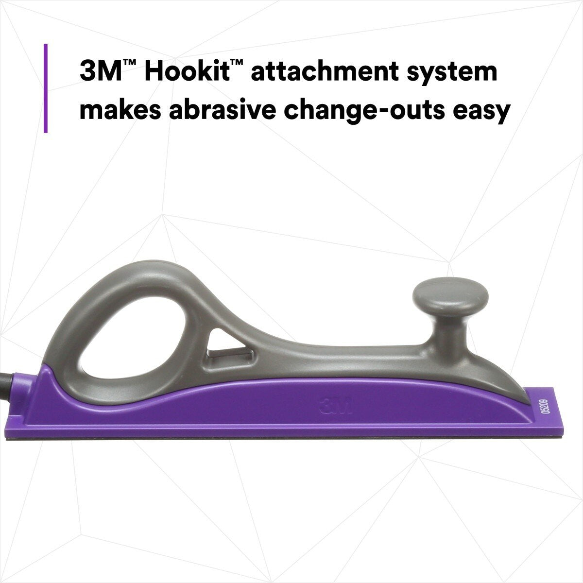 3M 05209 Hookit Dust Free Sanding Block, Purple, 70 mm x 396 mm (7000028312) - 9