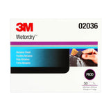 3M 02036 213Q Abrasive Sheet, P600, Wet/Dry Aluminum Oxide, Black, 9 in x 11 in (7000028325) (250 Pack) - 10