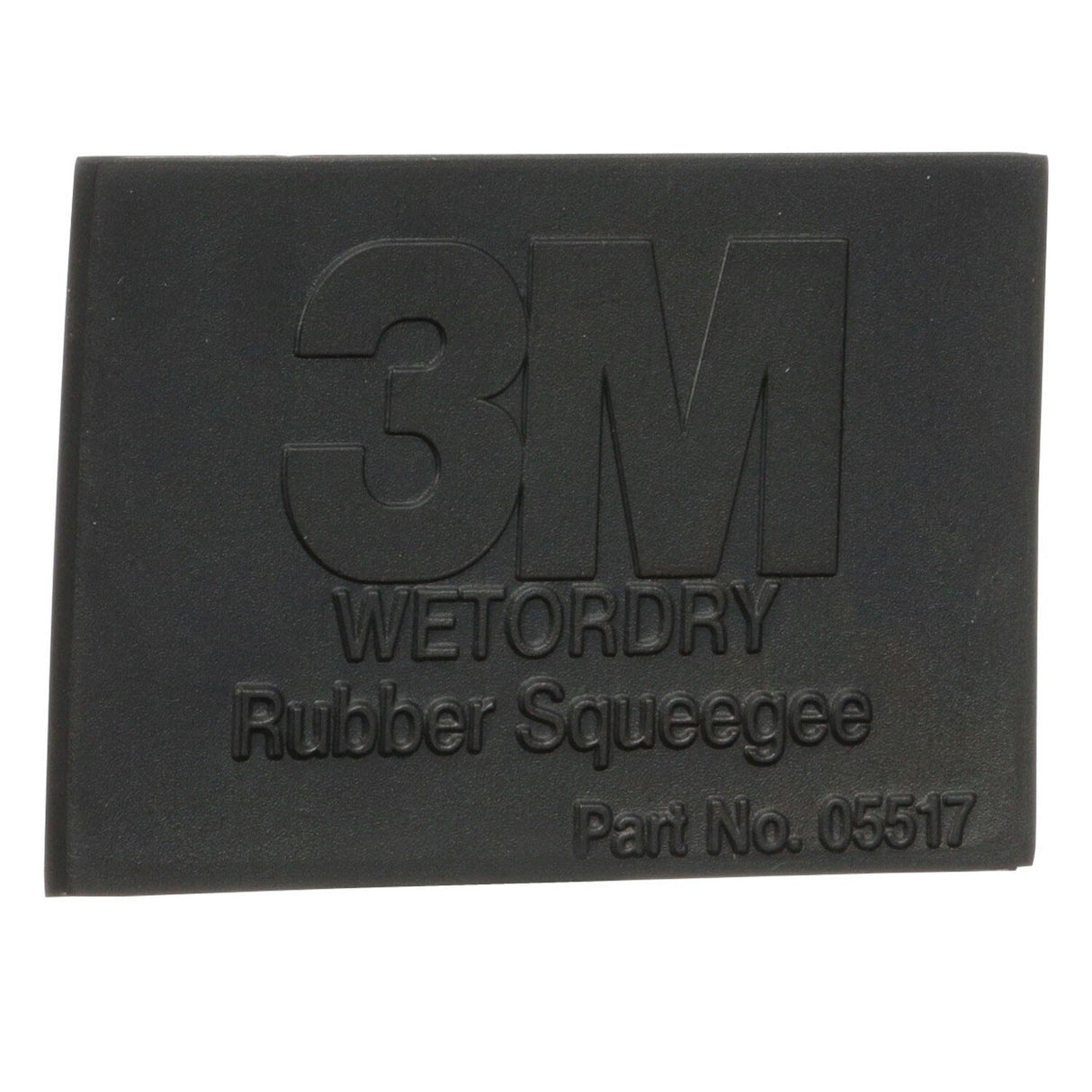 3M 05517 Rubber Squeegee, Black, 2-3/4 in x 4-1/4 in, For Wet Sanding (7000028348) (50 Pack) - 3