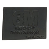 3M 05517 Rubber Squeegee, Black, 2-3/4 in x 4-1/4 in, For Wet Sanding (7000028348) (50 Pack) - 3