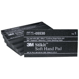 3M Stikit Soft Hand Pad, PSA, Black, 2-3/4 in x 5-1/2 in x 3/8 in (05530) (7000028351) (50 Pack) - 2