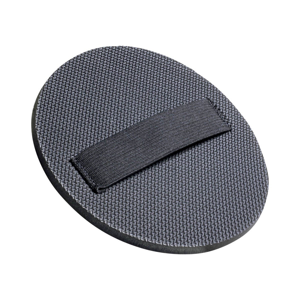 3M Hookit Hand Pad, Hook and Loop, Soft Foam Rubber, Black, 6 in, 1 in Strap (05791) (7000028382) (20 Pack)