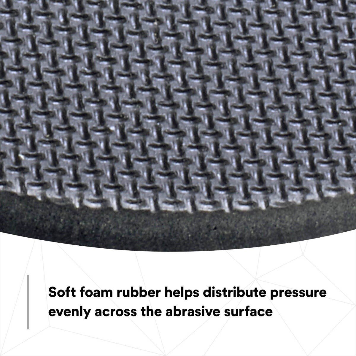 3M Hookit Hand Pad, Hook and Loop, Soft Foam Rubber, Black, 6 in, 1 in Strap (05791) (7000028382) (20 Pack) - 4