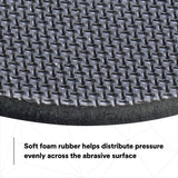 3M Hookit Hand Pad, Hook and Loop, Soft Foam Rubber, Black, 6 in, 1 in Strap (05791) (7000028382) (20 Pack) - 4