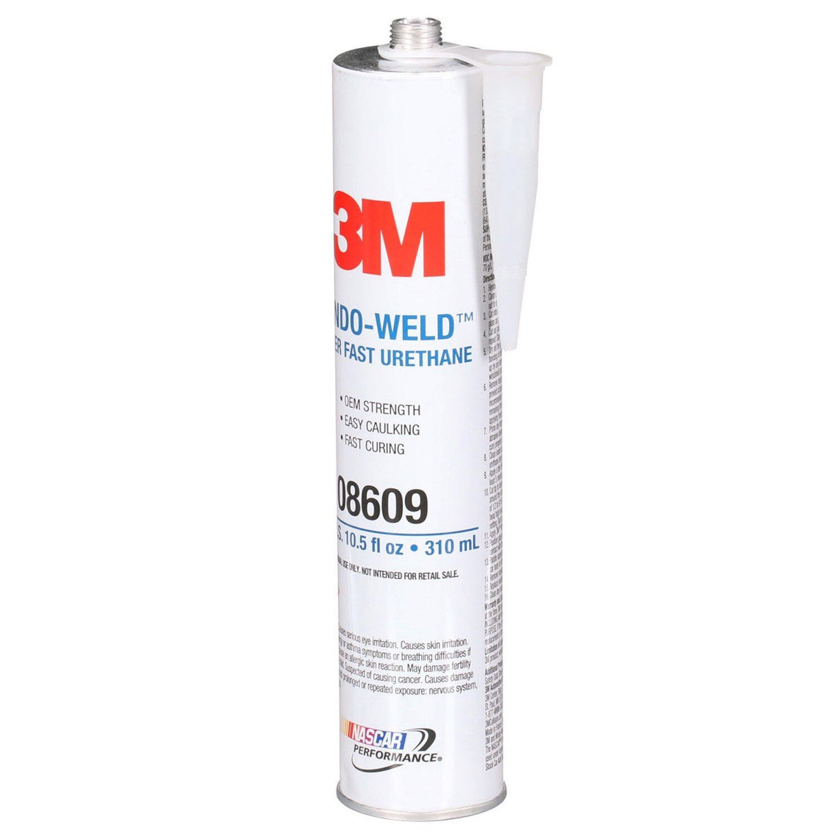 3M 08609 Super Fast Urethane Windshield Adhesive, Black, 10.5 fl oz (310 mL) Cartridge, One-Part Auto Glass Sealant (7000028403) (12 Pack) - 4