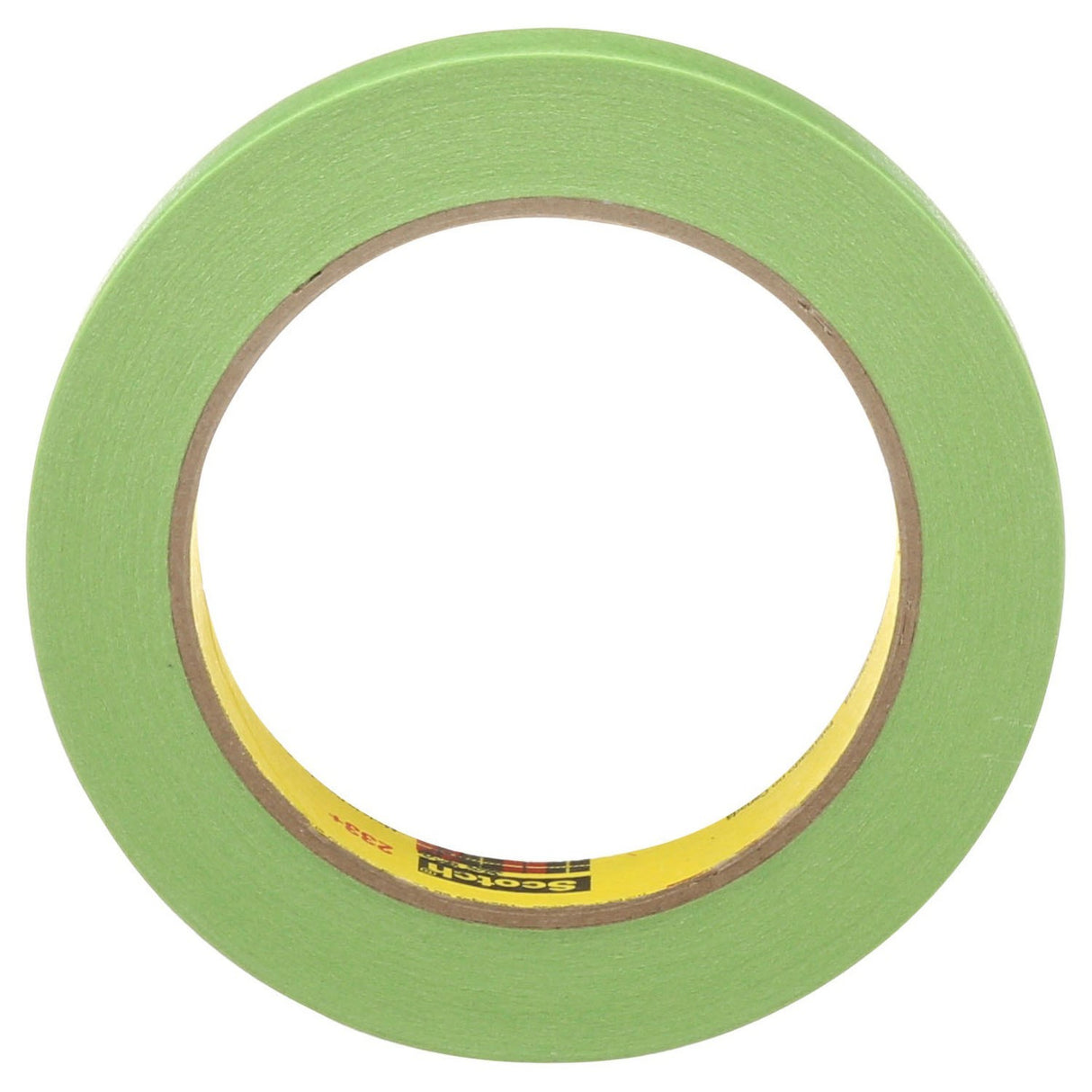 3M 233+ 46334 Scotch Performance Green Masking Tape, Crepe Paper, Rubber Adhesive, 18 mm x 55 m (7000028422) (48 Pack) - 3
