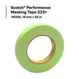3M 233+ 46334 Scotch Performance Green Masking Tape, Crepe Paper, Rubber Adhesive, 18 mm x 55 m (7000028422) (48 Pack) - 6
