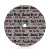 3M XL-UW Scotch-Brite EXL Unitized Wheel, 2S Fine, Silicon Carbide, Gray, 6 in x 1/2 in x 1/2 in (7000028478) (4 Pack) - 3