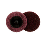 3M SC-DR 07481 Scotch-Brite Roloc Surface Conditioning Disc, TR, A/O Medium, Maroon, 2 in (7000028506) (100 Pack)