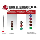 3M SC-DR 07480 Scotch-Brite Roloc Surface Conditioning Disc TR Coarse 2 in (7000028507) (100 Pack) - 5