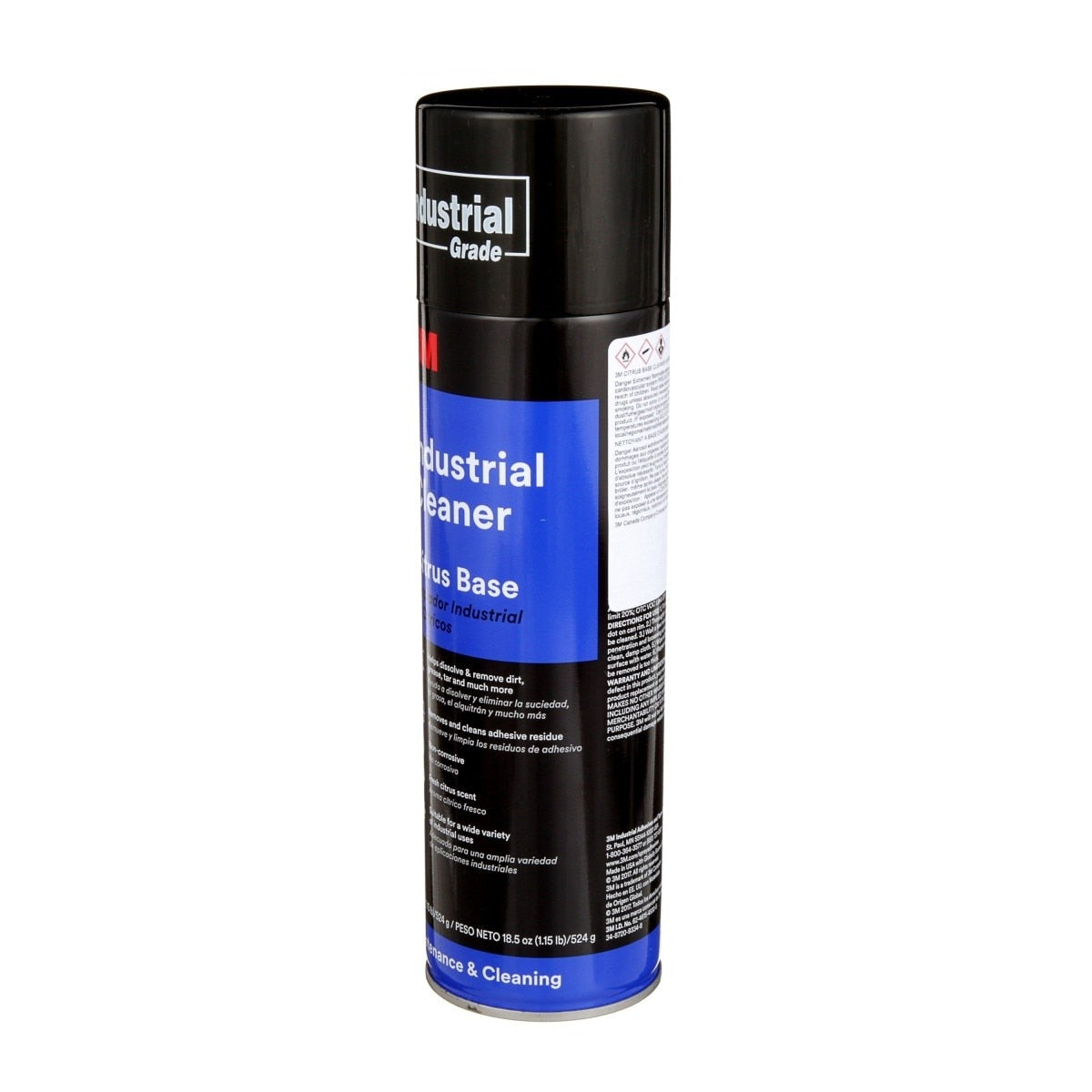 3M Industrial Cleaner and Degreaser Aerosol, Citrus Base, Net Wt 18.5 oz (CIT CLNR) (7000028595) (12 Pack) - 3